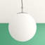 Advika 1 - Light Satin Silver Sphere Pendant-10973548