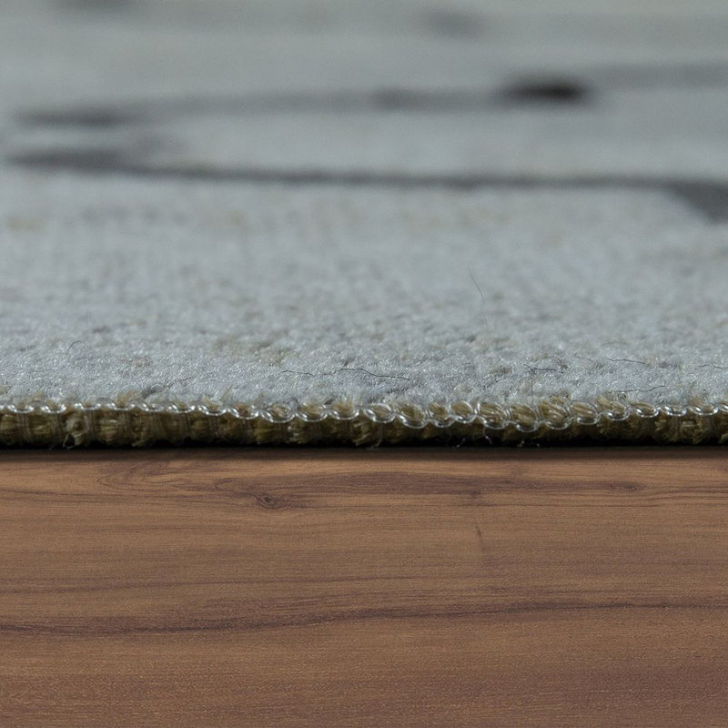 Tapis intérieur / extérieur bleu Keiu, Rectangle 2 pi x 3 pi 3 po