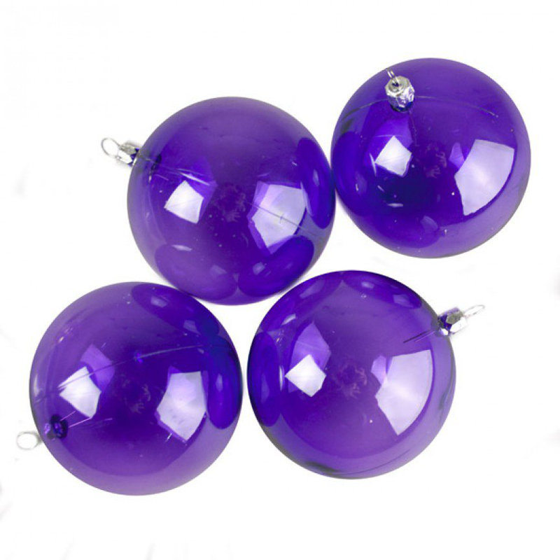 9cm Bauble, Purple
