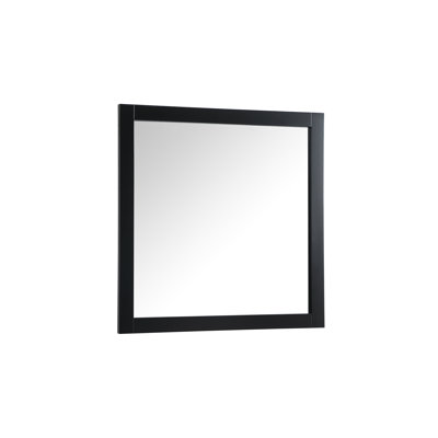 Rosenow Wood Flat Wall Mirror