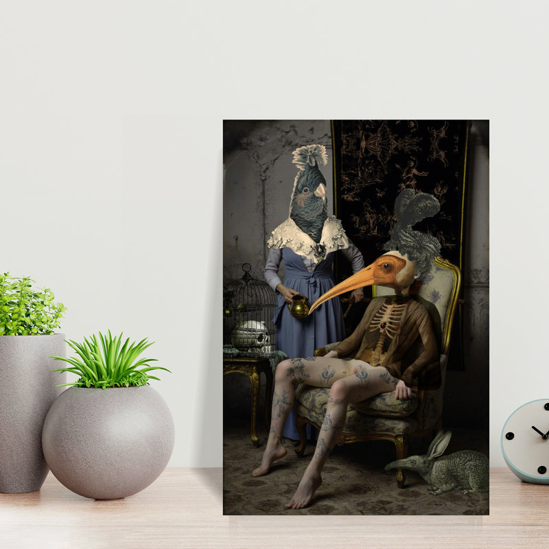 Art mural contemporain de style abstrait, H 18 po x l 12 po
