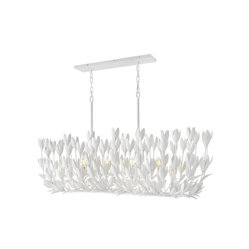 Hinkley Flora Linear Chandelier, Textured Plaster