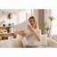 Causeuse de canapé courbée moderne, dossier amélioré, canapé de compression en chenille blanc cassé 2 places avec 3 coussins, canapé modulaire minimaliste-1866138405