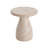 Outdoor/Indoor Travertine Lightweight Concrete Side Table-1717817853