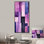 Tachisme mauve cubisme pinceau 2 - art mural Tachisme