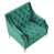 100 % polyester vert est en rupture de stock