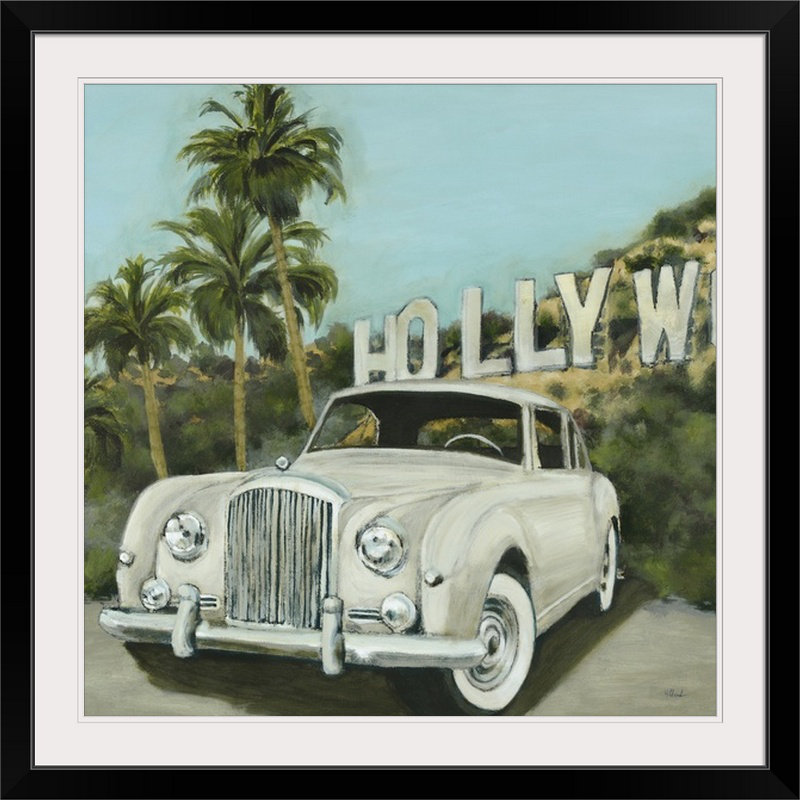 Orchard Hill «Hollywood» par reproduction d'art, H 24 po x l 24 po x p 1 po, Cadre noir