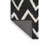 Tapis noir / blanc à chevrons-984023742