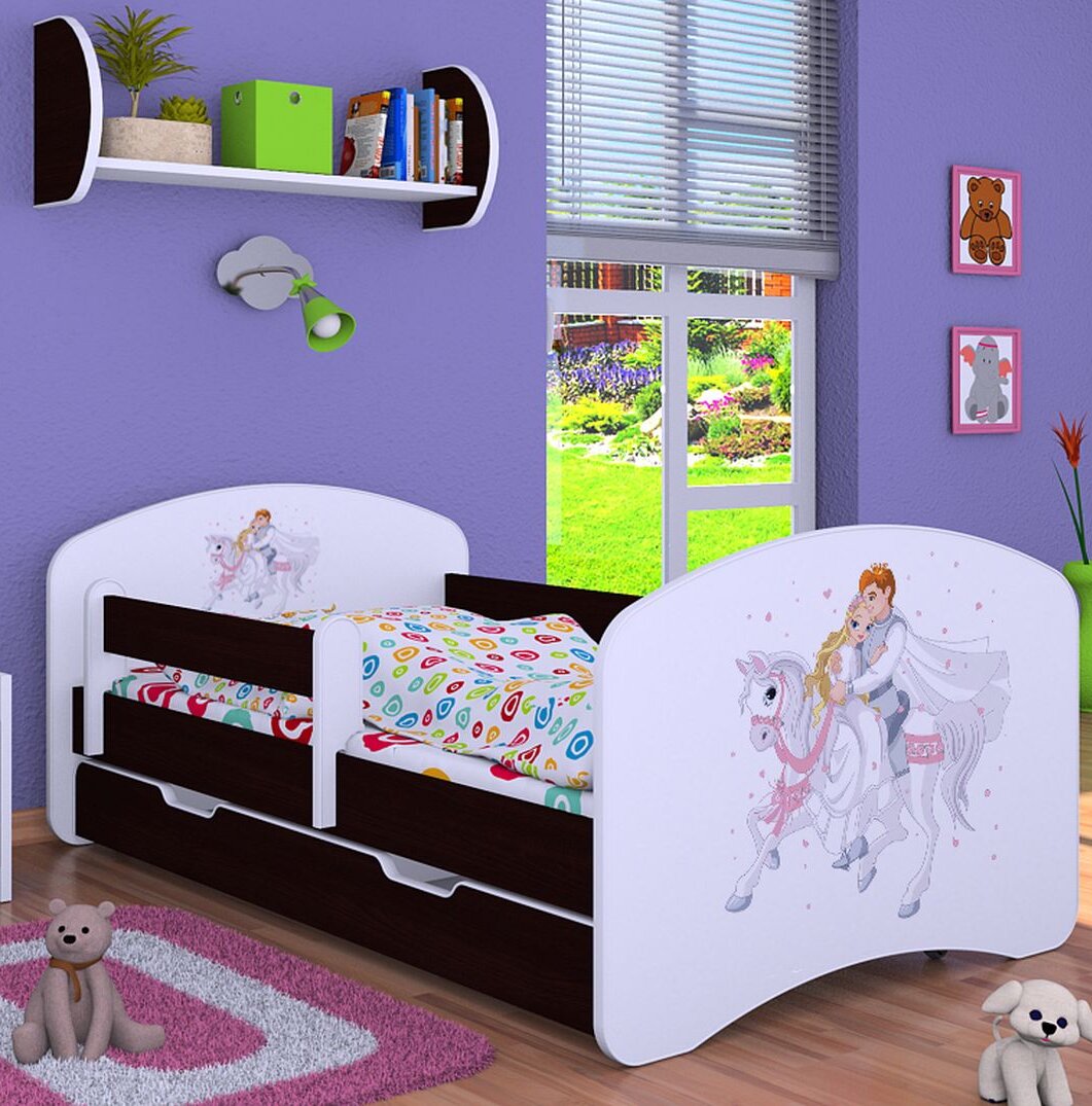 Kinderbett Auburndale mit Schublade, 80 x 160 cm