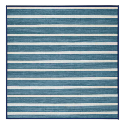 Tapis gris à rayures horizontales lavable à la machine