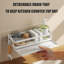 Multi-Functional Stainless Steel Kitchen Sink Caddy With Drain Tray And Wall Mount-107443917