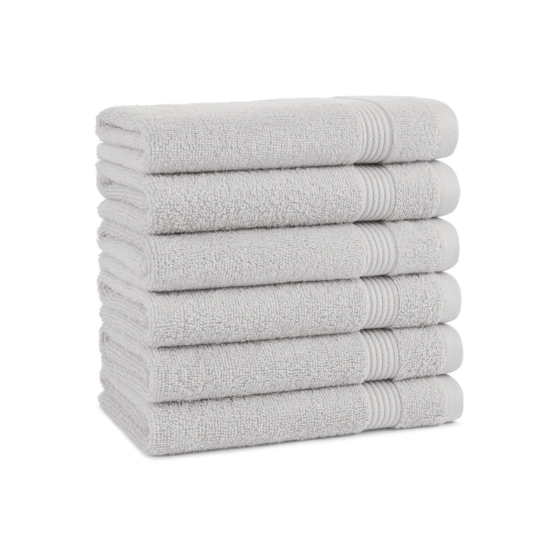 Brendle Hand Towel 16x28 (6/Pack), Titanium Gray