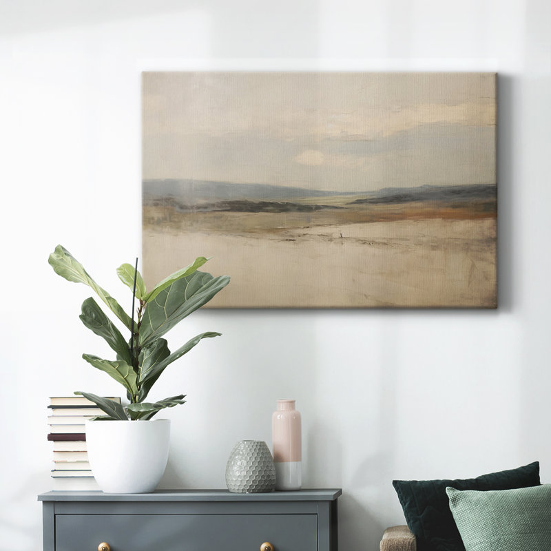 Paysage rétro - X, H 41 po x l 61 po x P 1,5 po, Toile tendue