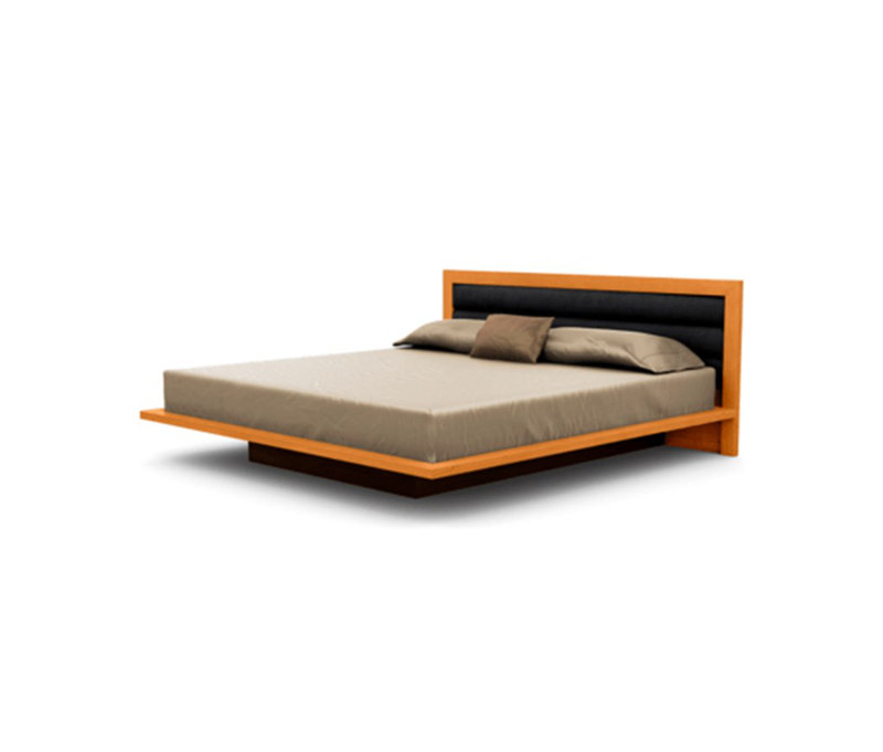 Lit plateforme Moduluxe, Onyx, Très grand, Cerisier naturel