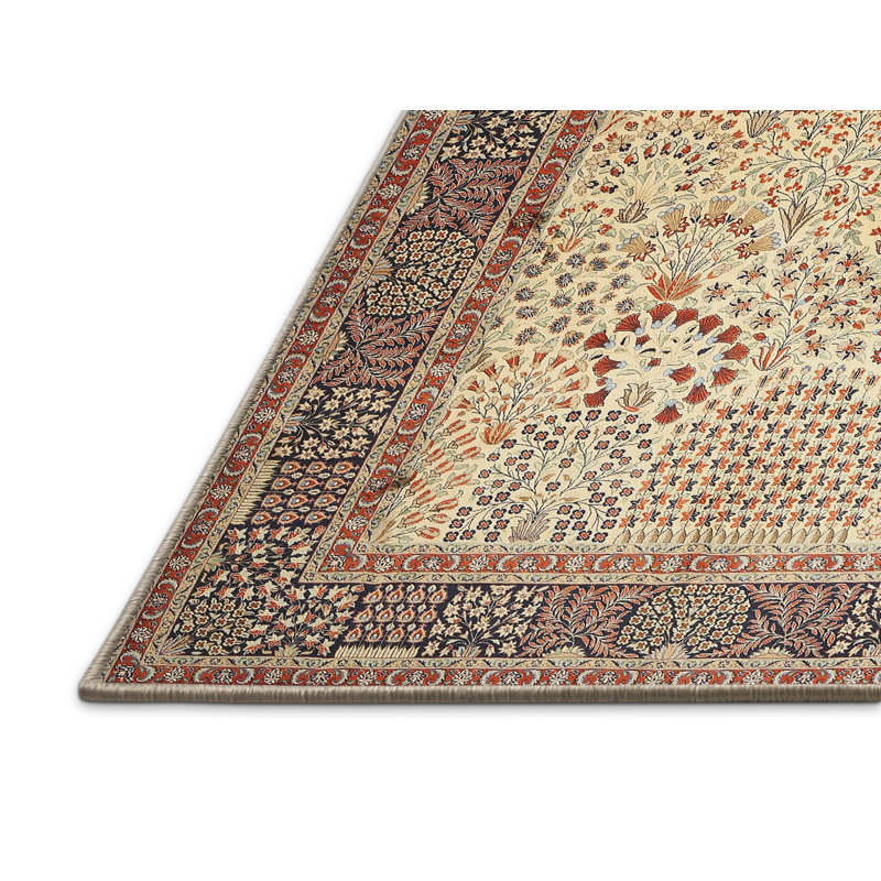 Tapis traditionnel beige / brun, Rectangle 5 pi x 7 pi