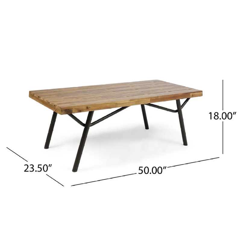 Causeuse d'extérieur avec table basse Canoga