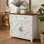Armoire de rangement à 2 portes avec tiroir Farmhouse