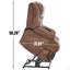 Fauteuil inclinable à double moteur en cuir à deux positions Infinity Power Lift-1242614866