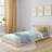 Classic Twin Floor Bed, White-737512219