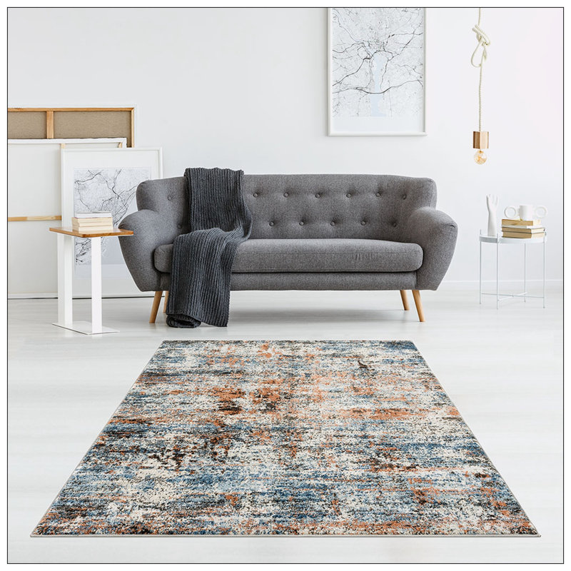 Abstract Area Rug, Rectangle 7'11" x 10'