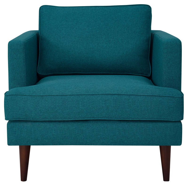 Fauteuil Agile, Tissage uni bleu sarcelle