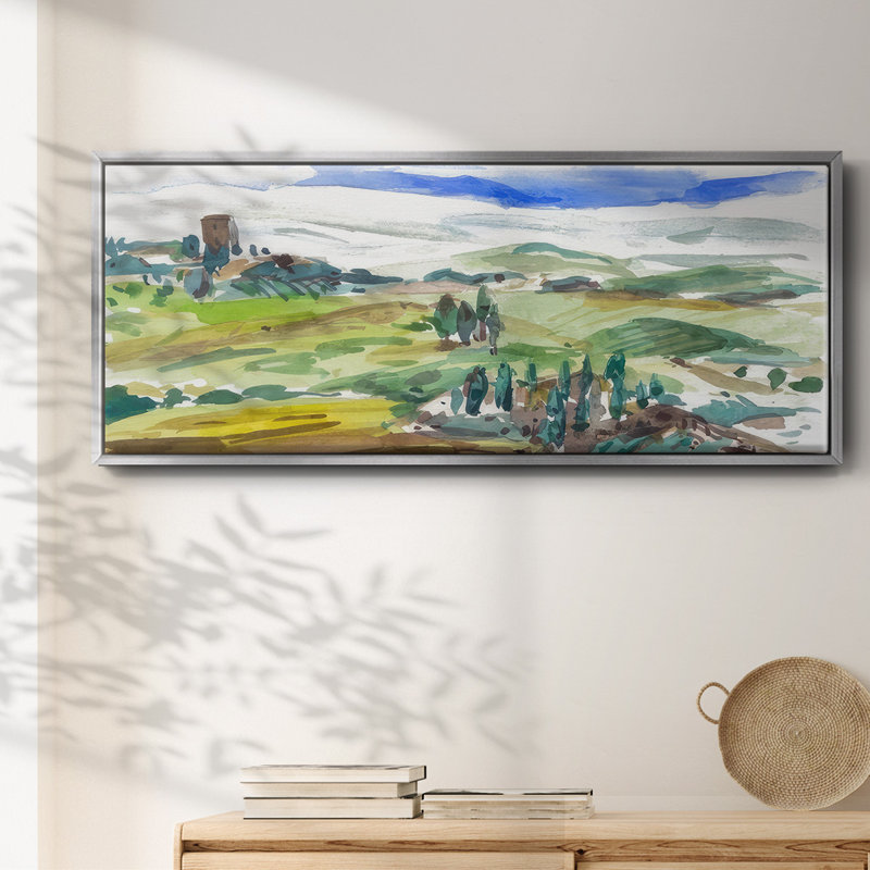 Pastel Hills I - toile encadrée, H 8 po x l 20 po