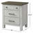 Arnell 3 - Drawer Nightstand in White/Brown