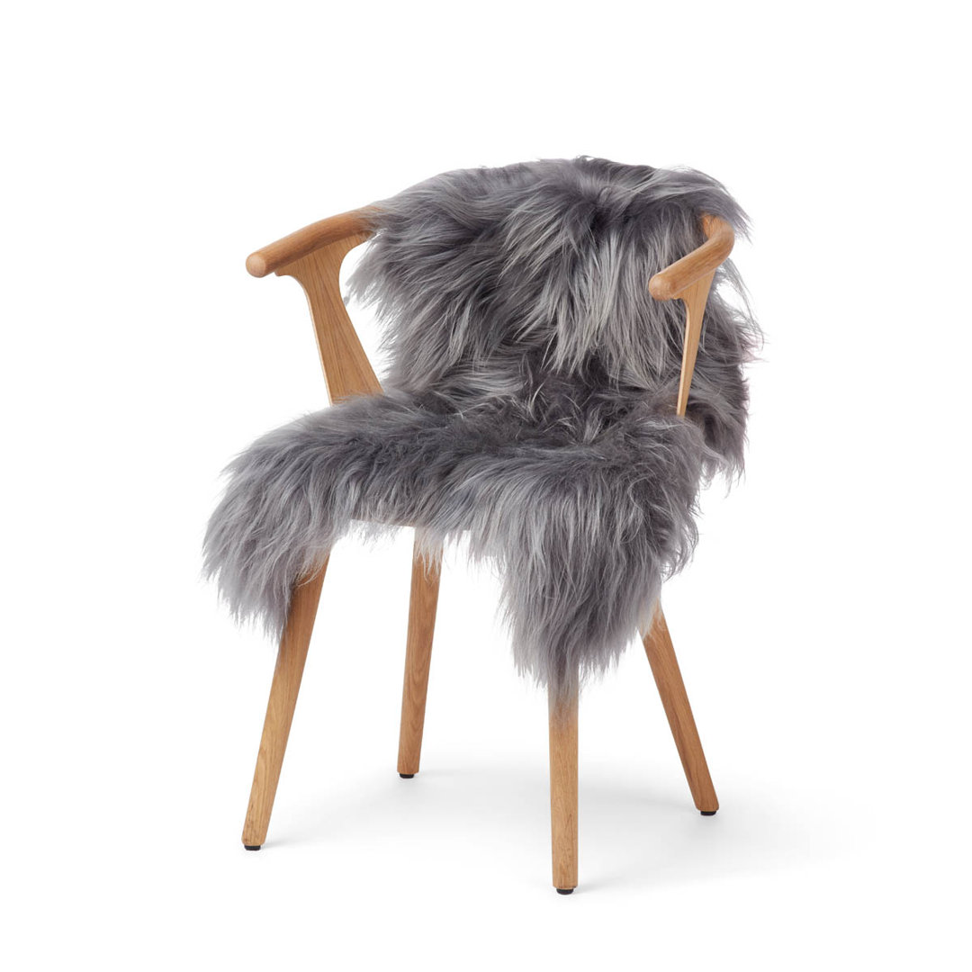 Solid Colour Sheepskin Hand Woven 70cm X 100cm Area Rug