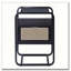 Table d'appoint noire avec plateau en verre