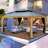 Cavus Outdoor Aluminum Patio Gazebo with Galvanized Steel Double Roof-86593783