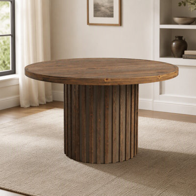 Table de salle à manger de 47 po en bois massif pour 4 personnes