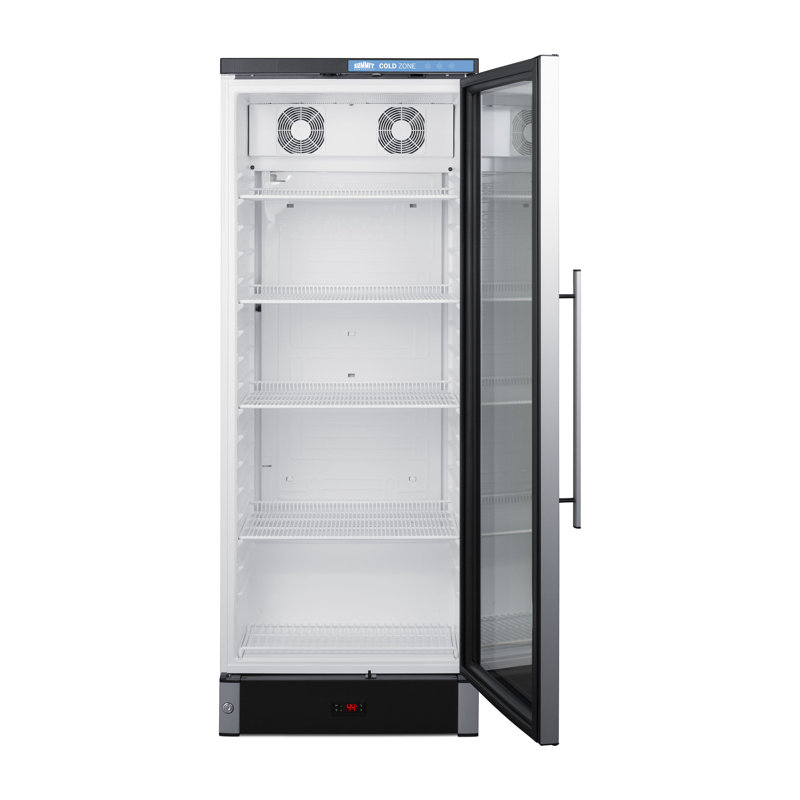 White Glass Door Commercial Beverage Cooler with Adjustable Shelves