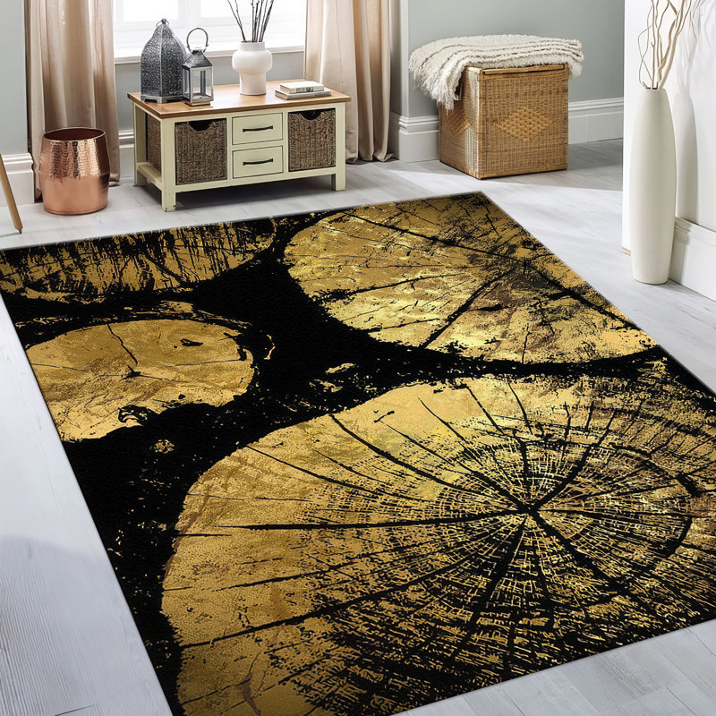 Tapis non tissé à motif floral Floral Fantasy
