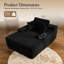 Méridienne surdimensionnée rembourrée de 66,78 po avec coussin Nathasa-906850142