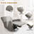 Saidee Upholstered Manual Swivel Rocker Recliner Chair-1249503758
