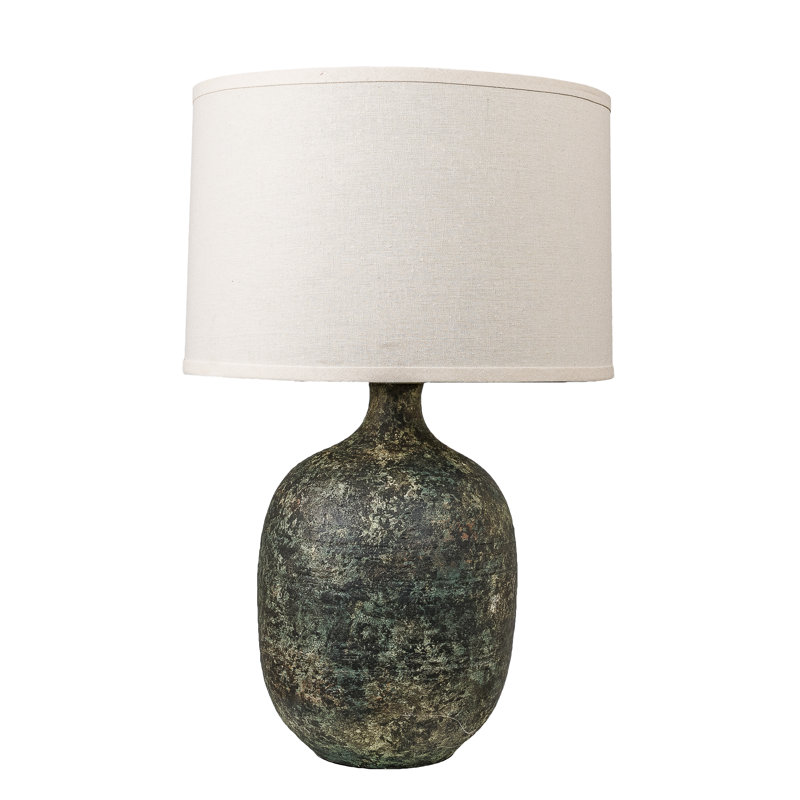 Lampe de table Thurl Alabaster, Jaune