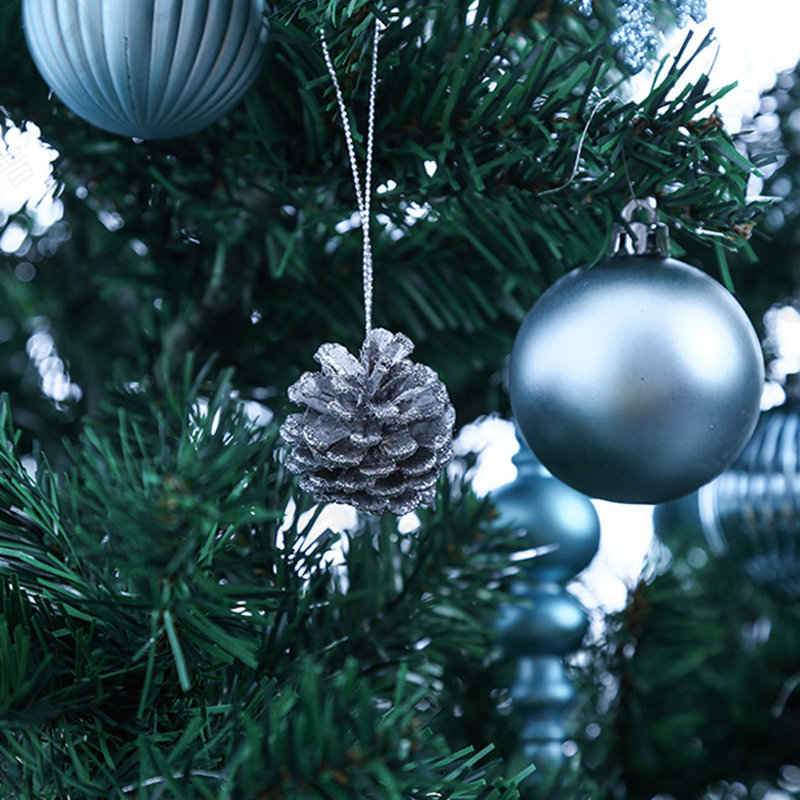 Ensemble de 60 boules de Noël décoratives, Bleu