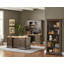 Arka open bookcase, fully assembled, brown