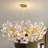 Ceramic Leaf Chandeliers Branch Chandelier Brass Hanging Lights Fixtures For Dining Room Living Room Kitchen Island-1663318248