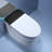 Smart Toilet, Bidet Built In One Piece Bidet Toilet Seat With Foot Sensor Flushing, Heated Seat And LED Light
