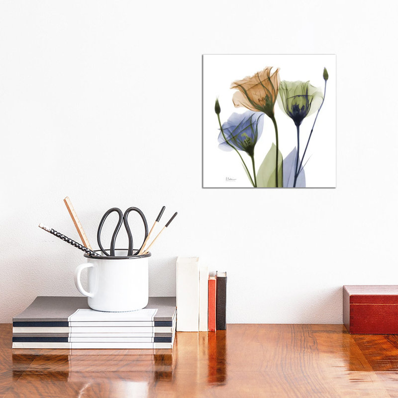 Gentian Buddies by Albert Koetsier - Wrapped Canvas Painting, 30.48 cm H x 30.48 cm W