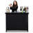 Commercial Grade Portable Bar Table - Mobile Bartender Station For Events - Includes Black Skirt And Carry Case - Standard Or LED, 45 X 18 X 38