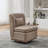 25.2"W Chenille 360°Swivel ArmlessChair with Pillow,Metal Base-255887732