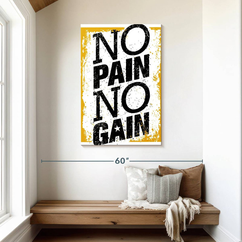 Tergel No Pain No Gain Grunge, H 45 po x l 30 po