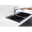 Robinet d'évier de cuisine Kohiston K-R16399-SD-VS Elliston, acier inoxydable vibrant