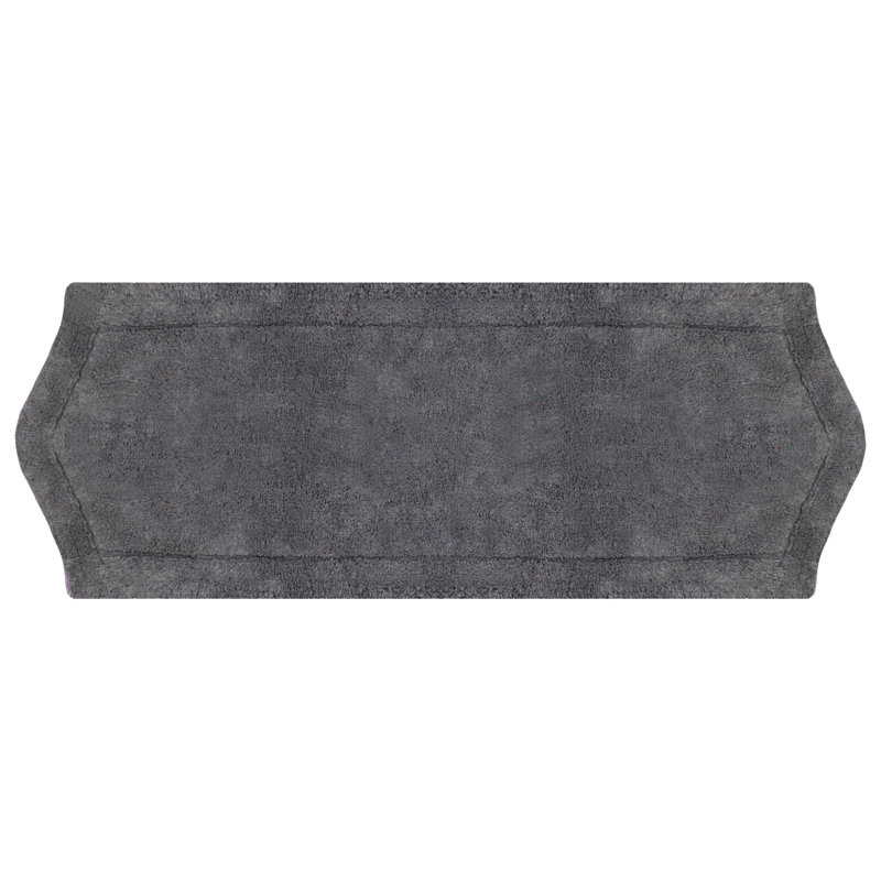 Tapis pour salle de bain Morissette, L 22 po x L 60 po, Gris