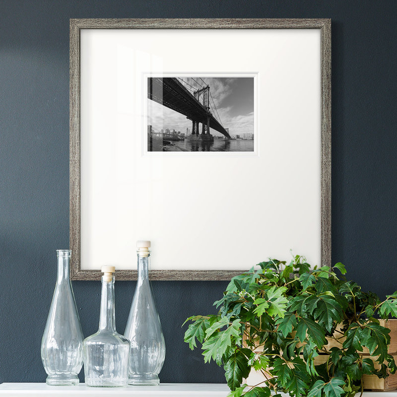 Manhattan Bridge, impression sur papier encadrée, H 21 po x l 21 po x P 1,25 po