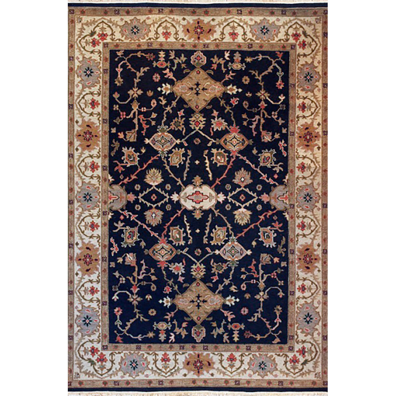 KAZAK 9 BLACK, Rectangle 4' x 6'