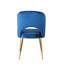 Coupland 49cm H Velvet Upholstered Metal Side Chair-2069149940