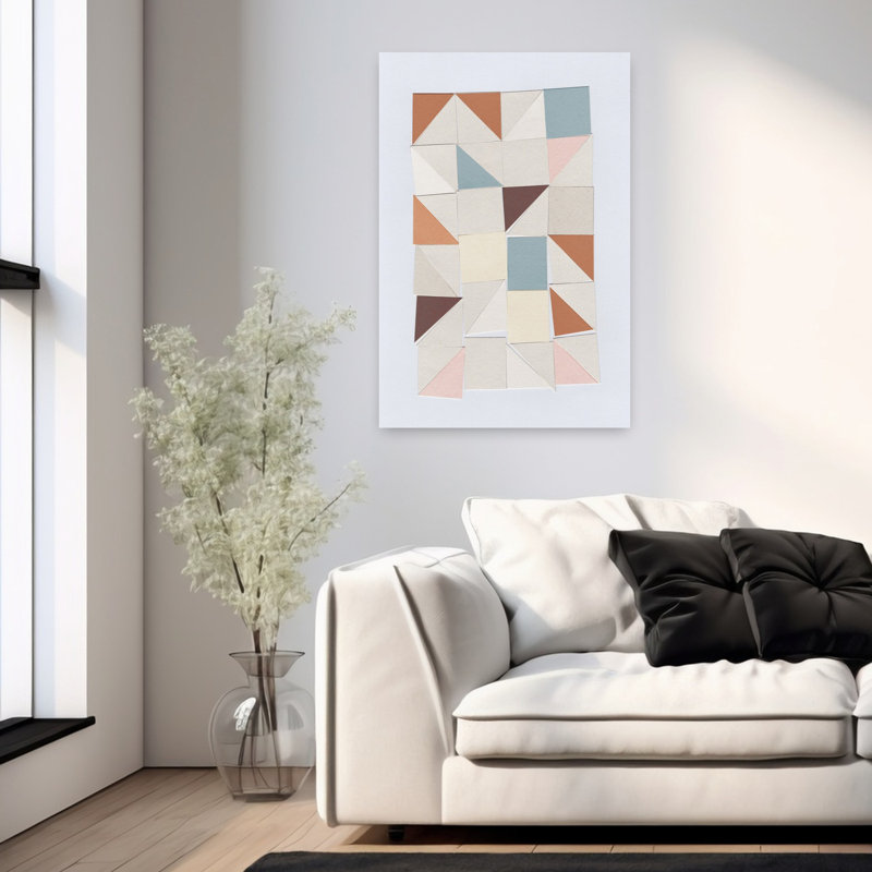 Art contemporain contemporain abstrait, H 36 po x l 24 po